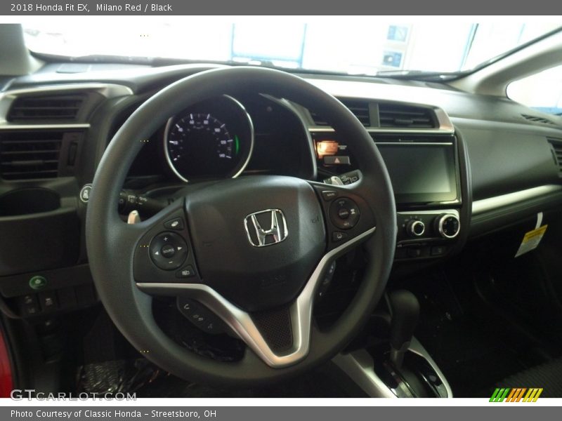 Milano Red / Black 2018 Honda Fit EX