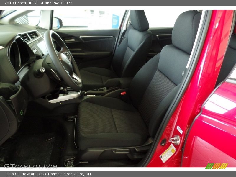 Milano Red / Black 2018 Honda Fit EX
