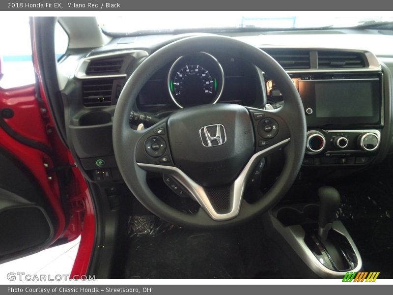 Milano Red / Black 2018 Honda Fit EX