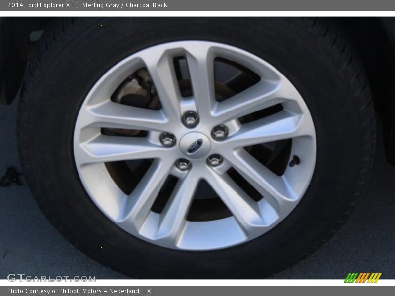 Sterling Gray / Charcoal Black 2014 Ford Explorer XLT