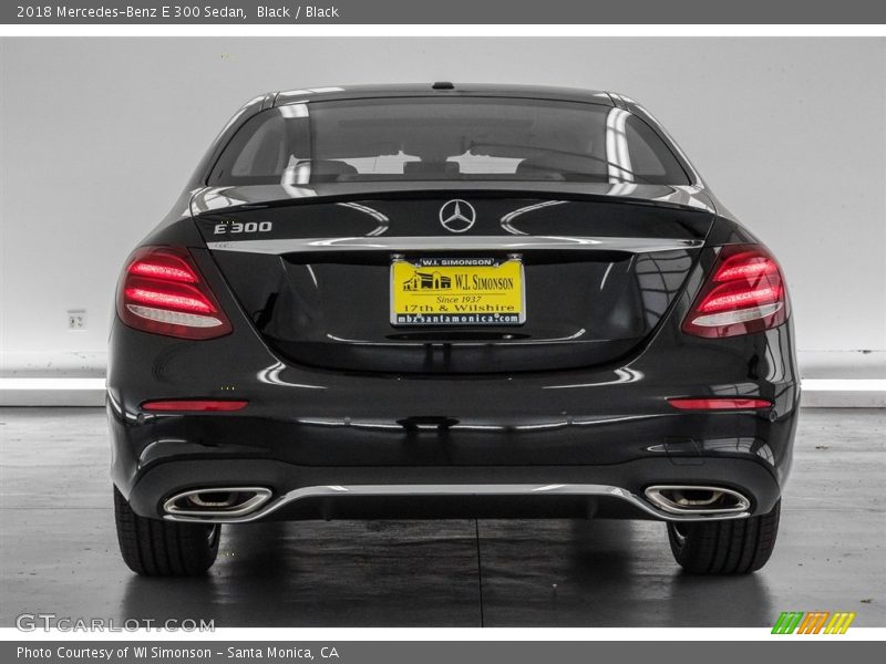 Black / Black 2018 Mercedes-Benz E 300 Sedan