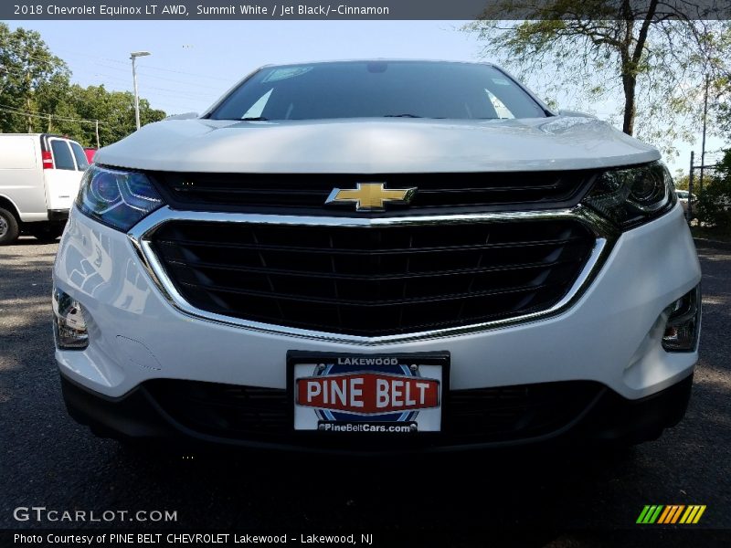 Summit White / Jet Black/­Cinnamon 2018 Chevrolet Equinox LT AWD