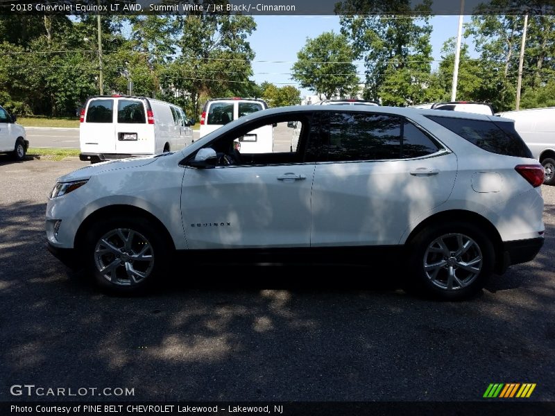 Summit White / Jet Black/­Cinnamon 2018 Chevrolet Equinox LT AWD