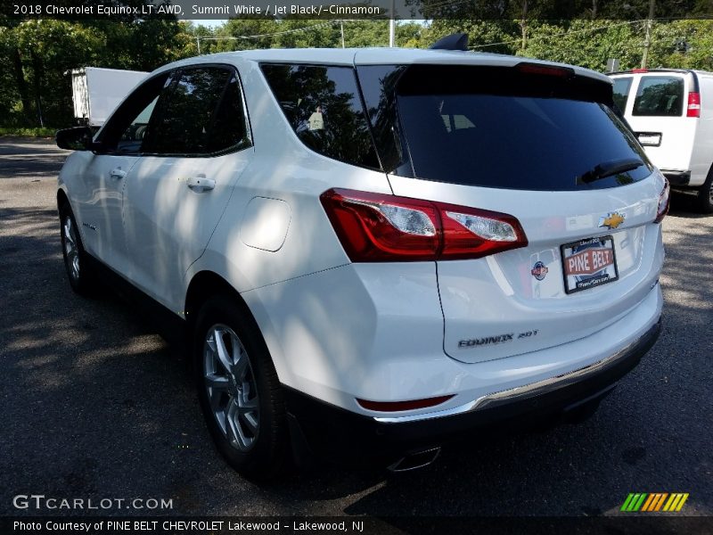 Summit White / Jet Black/­Cinnamon 2018 Chevrolet Equinox LT AWD