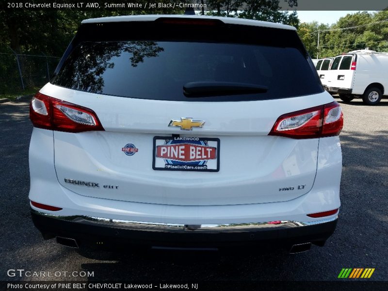 Summit White / Jet Black/­Cinnamon 2018 Chevrolet Equinox LT AWD