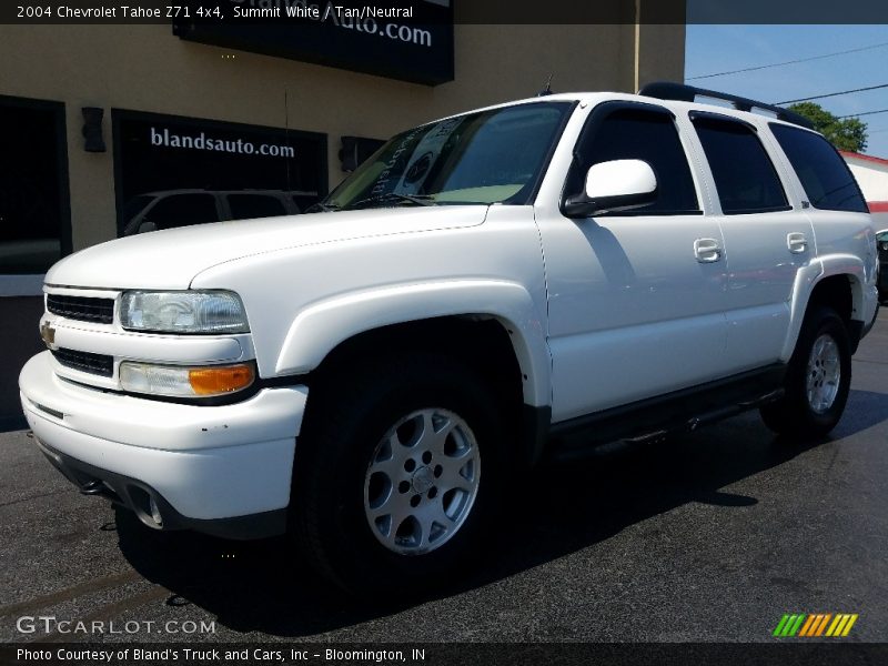 Summit White / Tan/Neutral 2004 Chevrolet Tahoe Z71 4x4