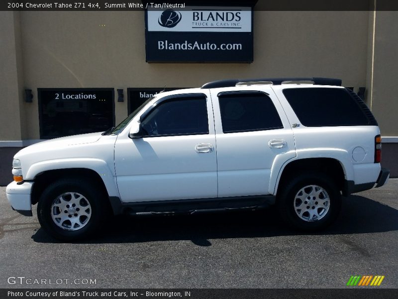 Summit White / Tan/Neutral 2004 Chevrolet Tahoe Z71 4x4