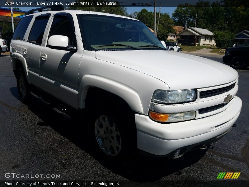 Summit White / Tan/Neutral 2004 Chevrolet Tahoe Z71 4x4