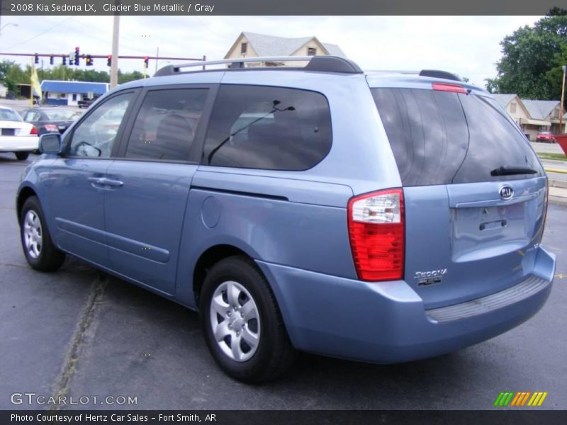 Glacier Blue Metallic / Gray 2008 Kia Sedona LX