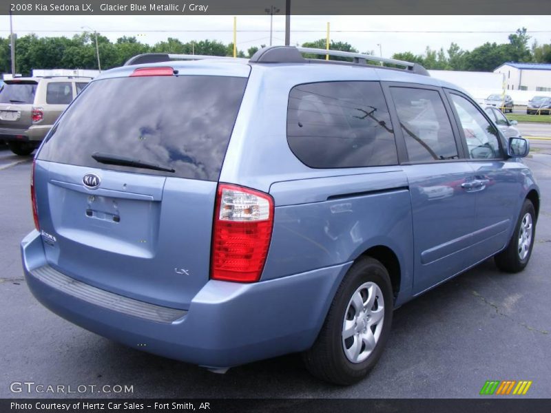 Glacier Blue Metallic / Gray 2008 Kia Sedona LX