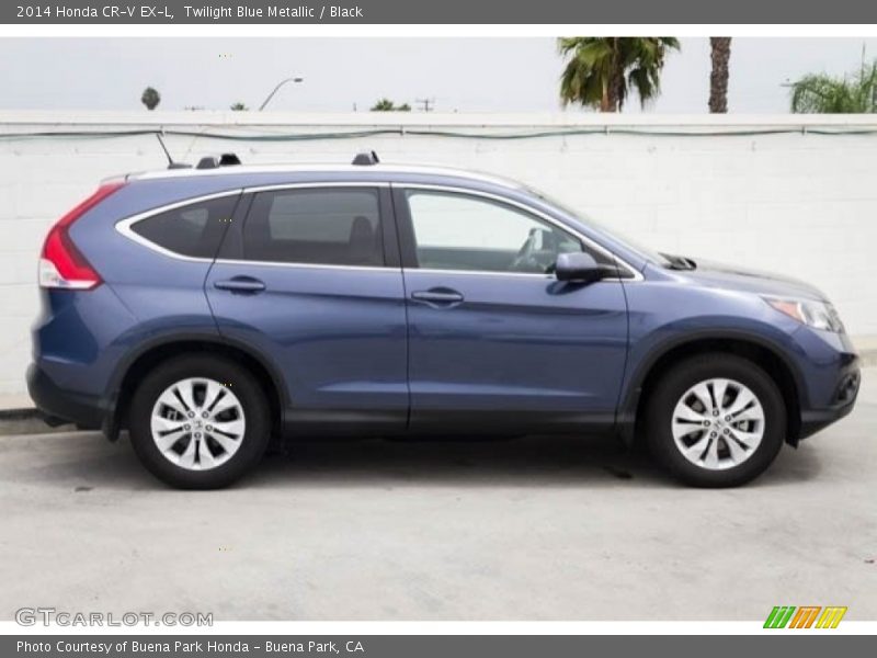 Twilight Blue Metallic / Black 2014 Honda CR-V EX-L