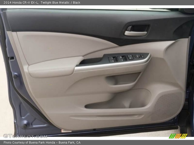 Twilight Blue Metallic / Black 2014 Honda CR-V EX-L