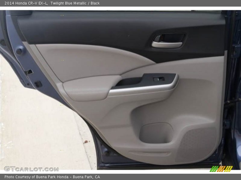 Twilight Blue Metallic / Black 2014 Honda CR-V EX-L