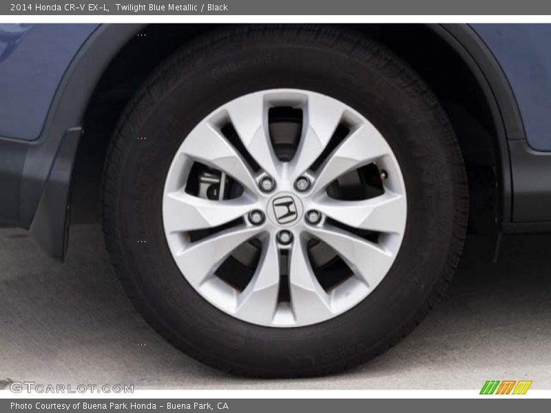 Twilight Blue Metallic / Black 2014 Honda CR-V EX-L