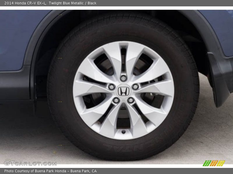 Twilight Blue Metallic / Black 2014 Honda CR-V EX-L