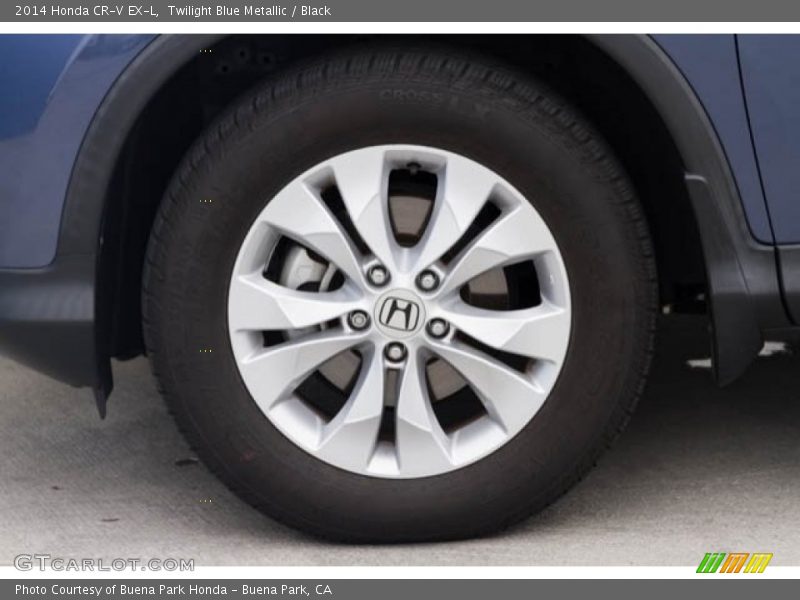 Twilight Blue Metallic / Black 2014 Honda CR-V EX-L