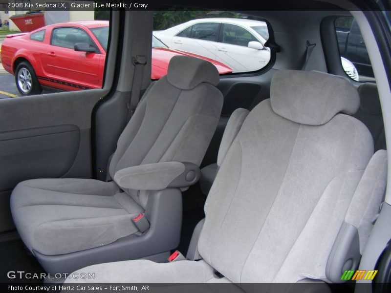 Glacier Blue Metallic / Gray 2008 Kia Sedona LX