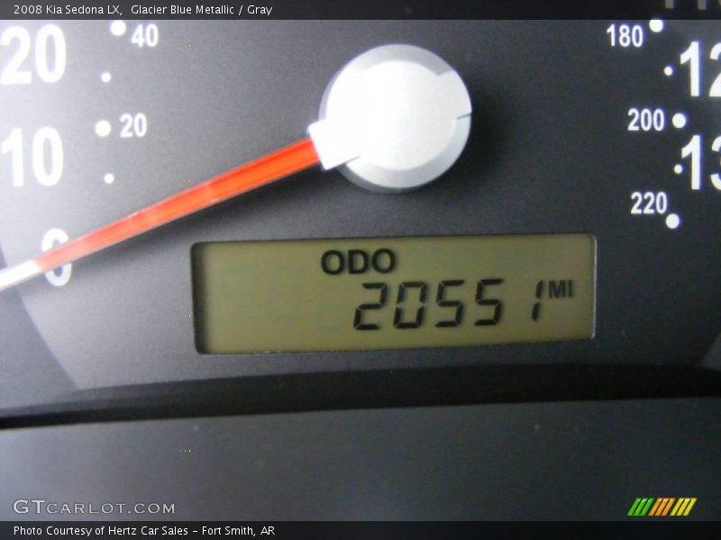 Glacier Blue Metallic / Gray 2008 Kia Sedona LX