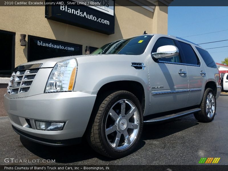 Silver Lining / Ebony 2010 Cadillac Escalade Luxury AWD