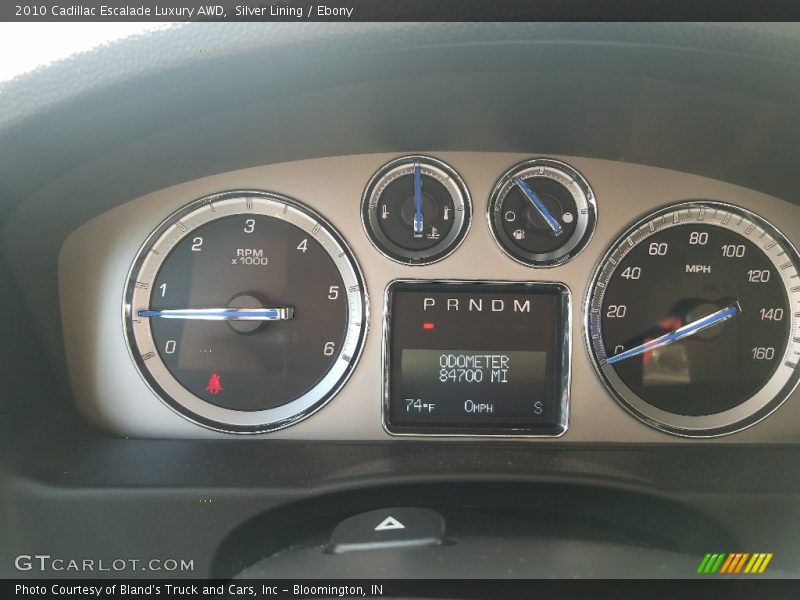 Silver Lining / Ebony 2010 Cadillac Escalade Luxury AWD