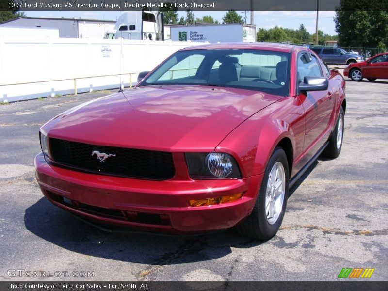Redfire Metallic / Dark Charcoal 2007 Ford Mustang V6 Premium Coupe
