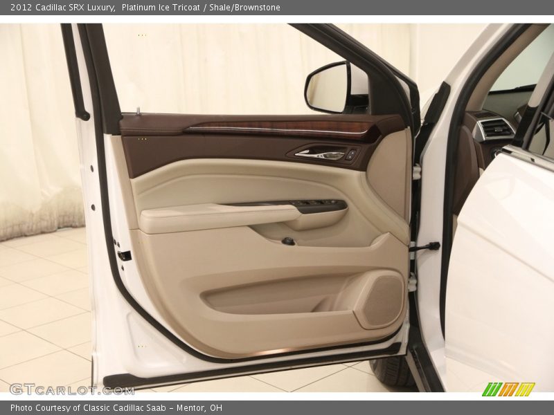 Platinum Ice Tricoat / Shale/Brownstone 2012 Cadillac SRX Luxury