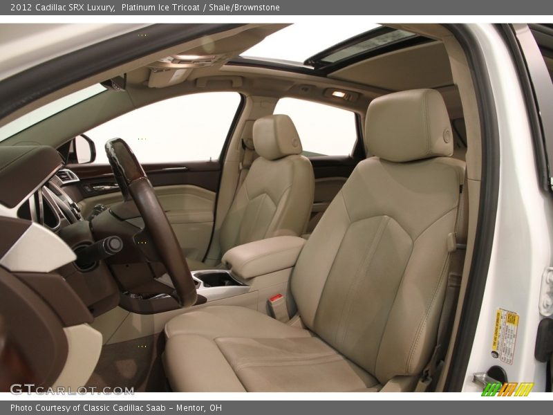Platinum Ice Tricoat / Shale/Brownstone 2012 Cadillac SRX Luxury
