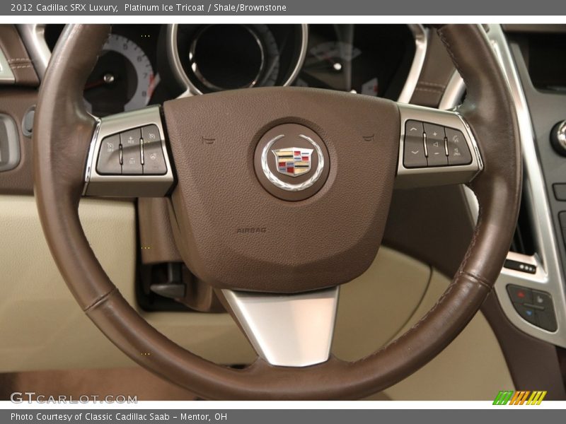 Platinum Ice Tricoat / Shale/Brownstone 2012 Cadillac SRX Luxury