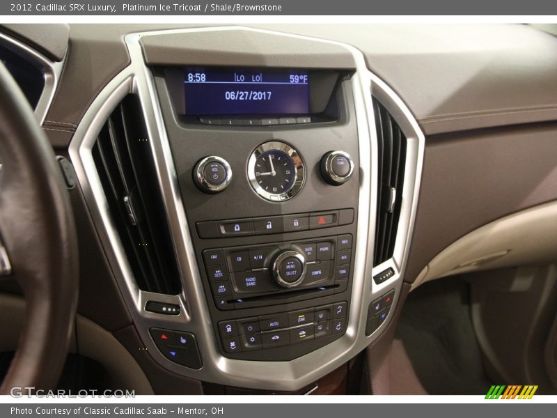 Platinum Ice Tricoat / Shale/Brownstone 2012 Cadillac SRX Luxury