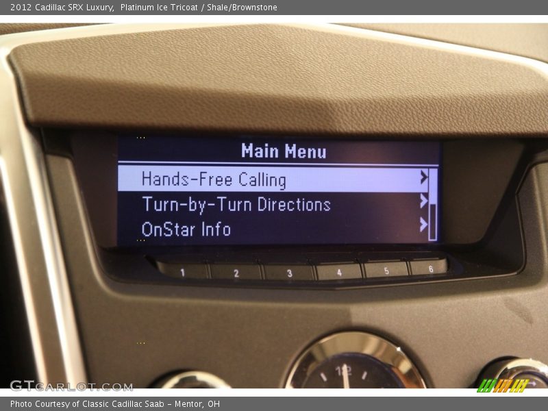 Platinum Ice Tricoat / Shale/Brownstone 2012 Cadillac SRX Luxury