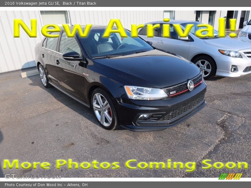 Black / Titan Black 2016 Volkswagen Jetta GLI SE