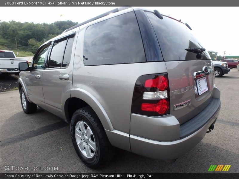 Silver Birch Metallic / Black/Stone 2008 Ford Explorer XLT 4x4