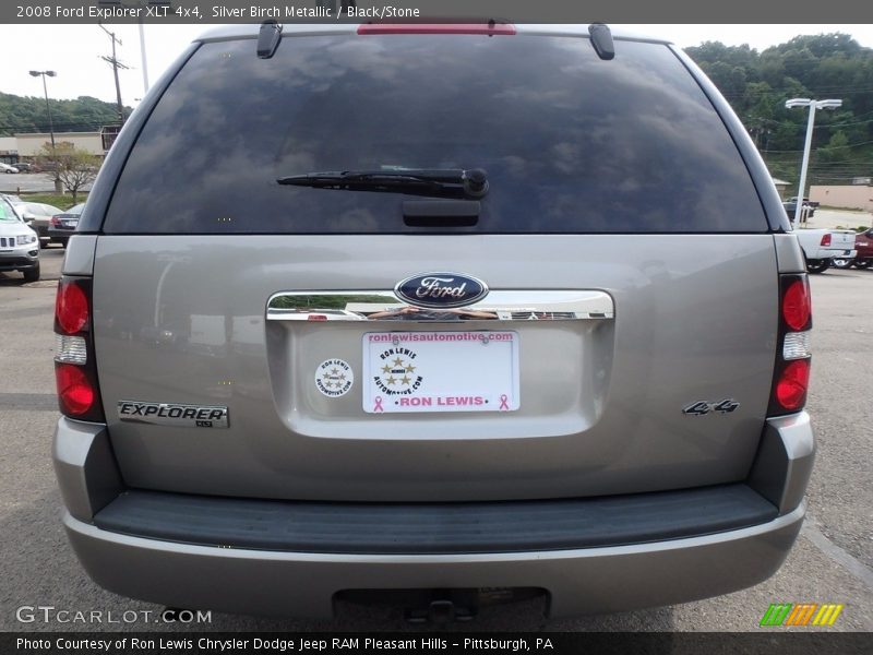 Silver Birch Metallic / Black/Stone 2008 Ford Explorer XLT 4x4