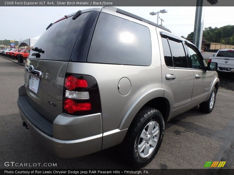 Silver Birch Metallic / Black/Stone 2008 Ford Explorer XLT 4x4
