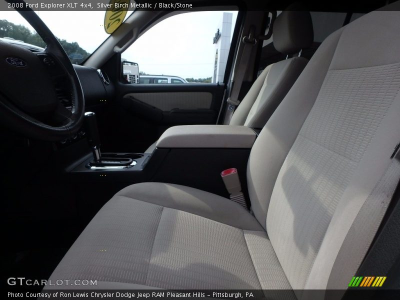 Silver Birch Metallic / Black/Stone 2008 Ford Explorer XLT 4x4