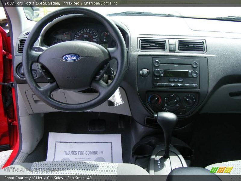 Infra-Red / Charcoal/Light Flint 2007 Ford Focus ZX4 SE Sedan