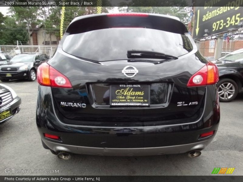 Super Black / Black 2009 Nissan Murano SL AWD