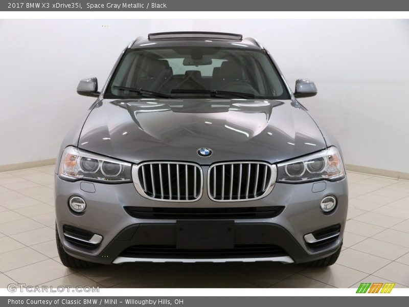 Space Gray Metallic / Black 2017 BMW X3 xDrive35i