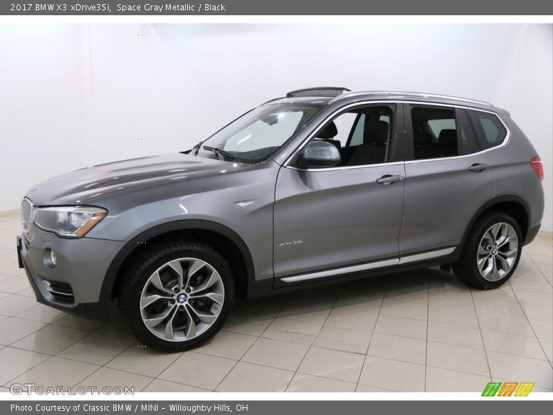 Space Gray Metallic / Black 2017 BMW X3 xDrive35i