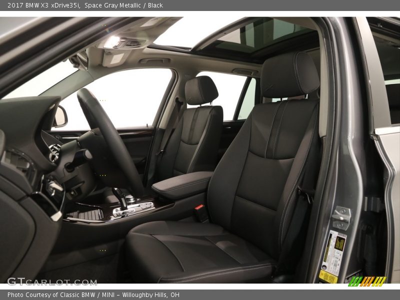Space Gray Metallic / Black 2017 BMW X3 xDrive35i