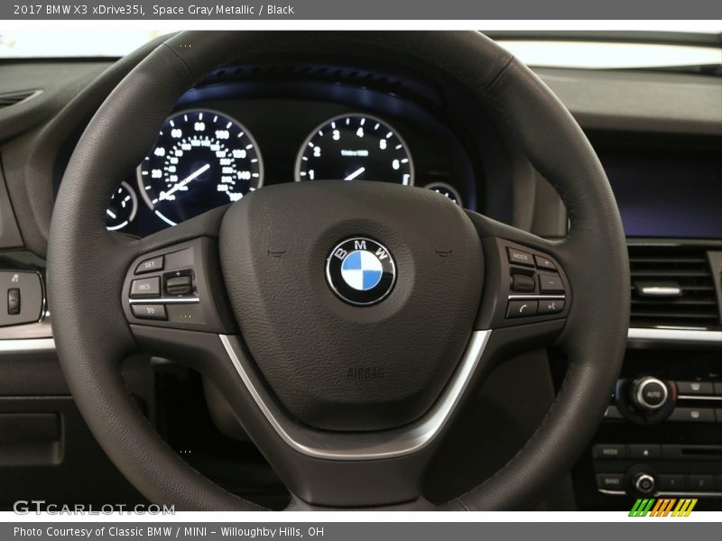 Space Gray Metallic / Black 2017 BMW X3 xDrive35i