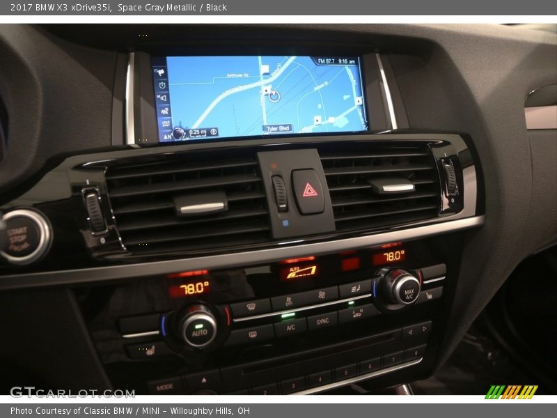 Space Gray Metallic / Black 2017 BMW X3 xDrive35i
