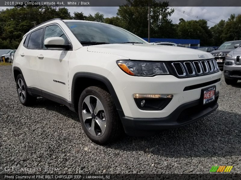 White / Black 2018 Jeep Compass Latitude 4x4