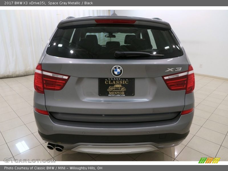 Space Gray Metallic / Black 2017 BMW X3 xDrive35i