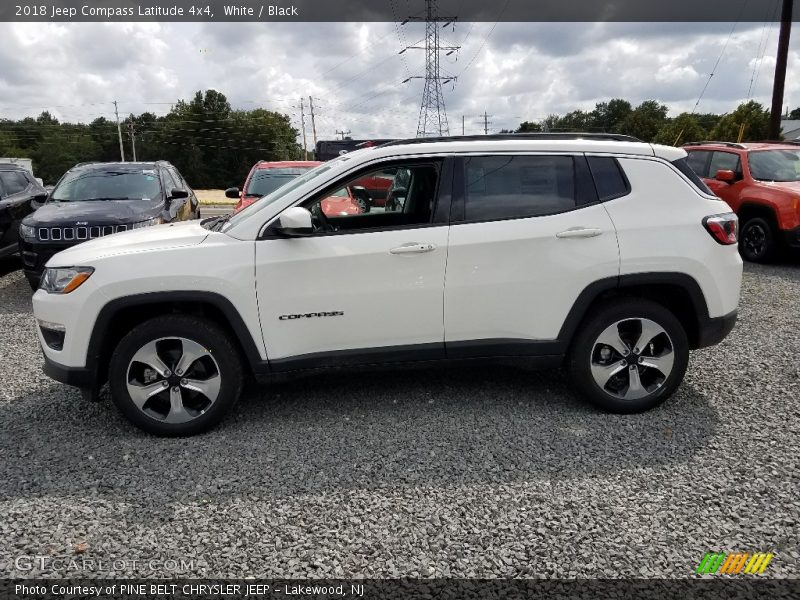White / Black 2018 Jeep Compass Latitude 4x4