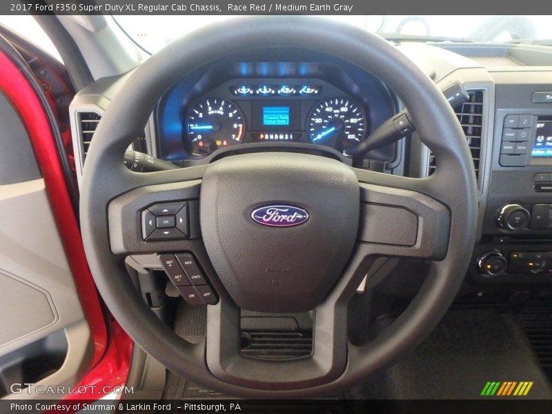 Race Red / Medium Earth Gray 2017 Ford F350 Super Duty XL Regular Cab Chassis