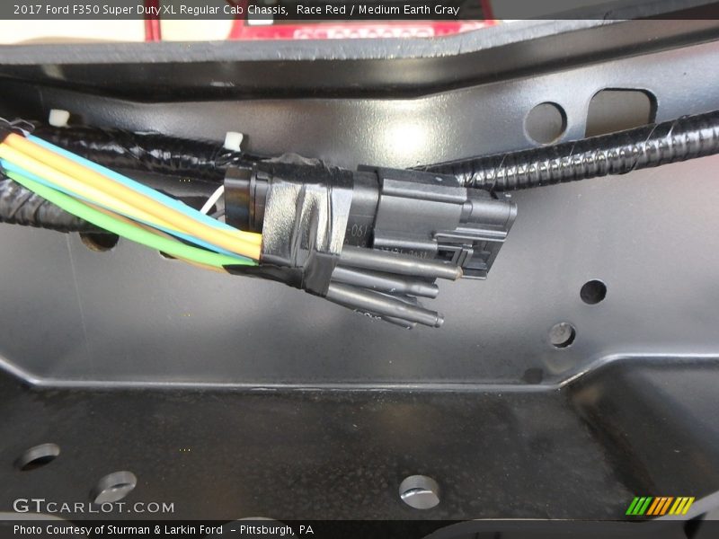 Race Red / Medium Earth Gray 2017 Ford F350 Super Duty XL Regular Cab Chassis