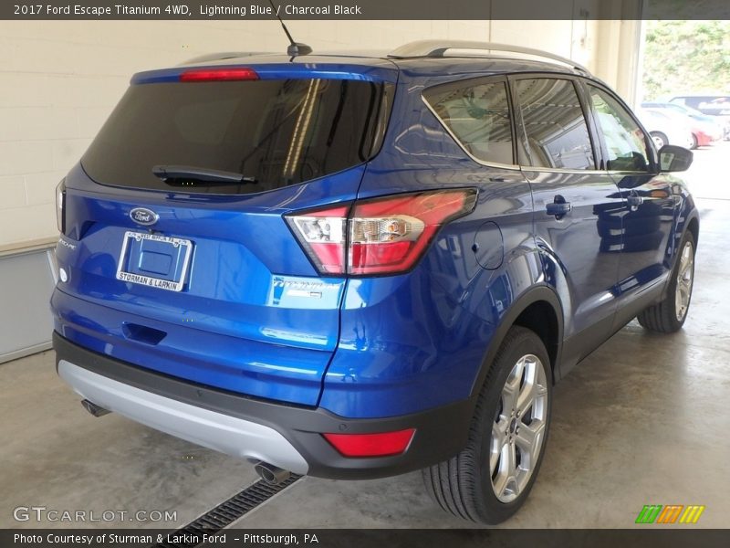 Lightning Blue / Charcoal Black 2017 Ford Escape Titanium 4WD