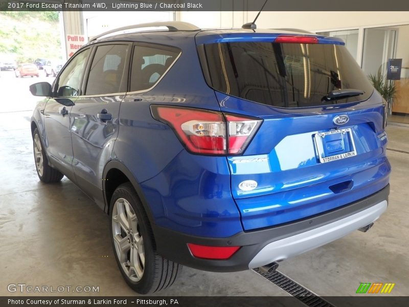 Lightning Blue / Charcoal Black 2017 Ford Escape Titanium 4WD