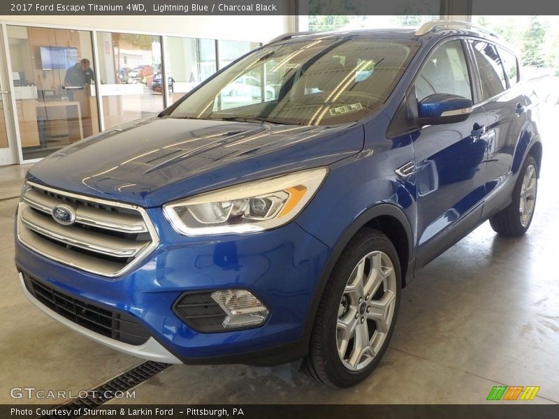 Lightning Blue / Charcoal Black 2017 Ford Escape Titanium 4WD
